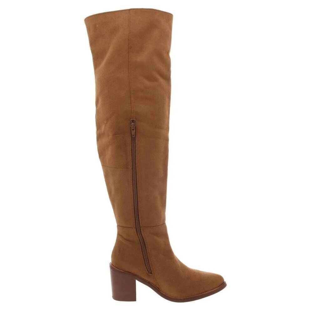 NEW Seychelles Paradise Cities Faux Suede Over-The-Knee Boots in Tan Sz. 6 - Picture 2 of 3